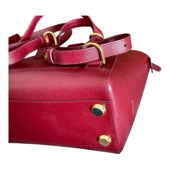 Senreve Mini Maestra Bag Chianti Leather Tote Backpack Crossbody Satchel Red main image 13